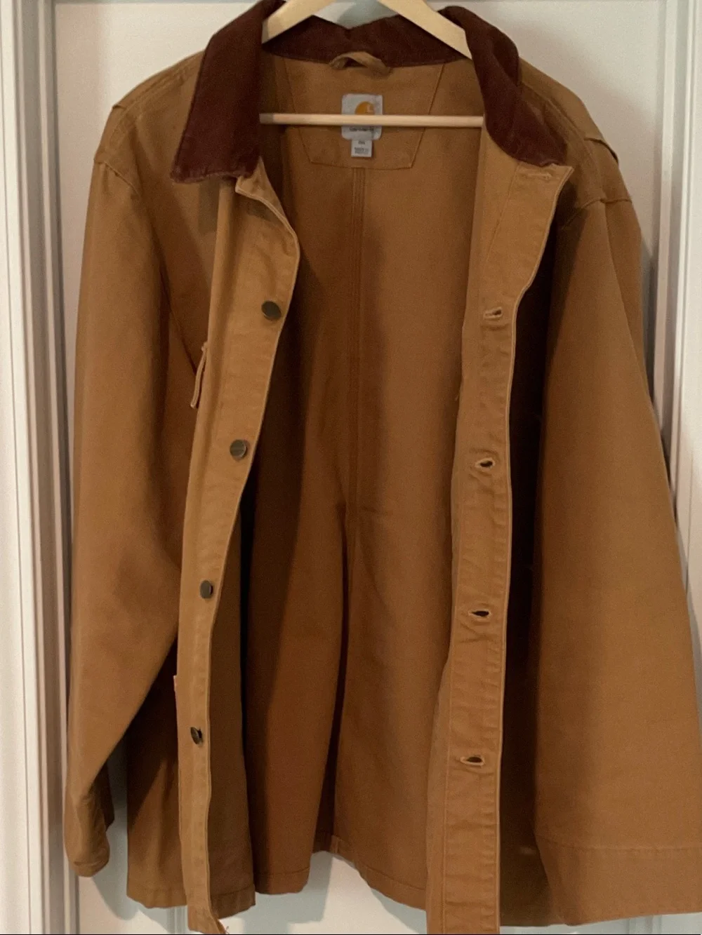 Carhartt Brown Canvas Work Jacket with UNC Logo - 2XL - Picture 5 of 5